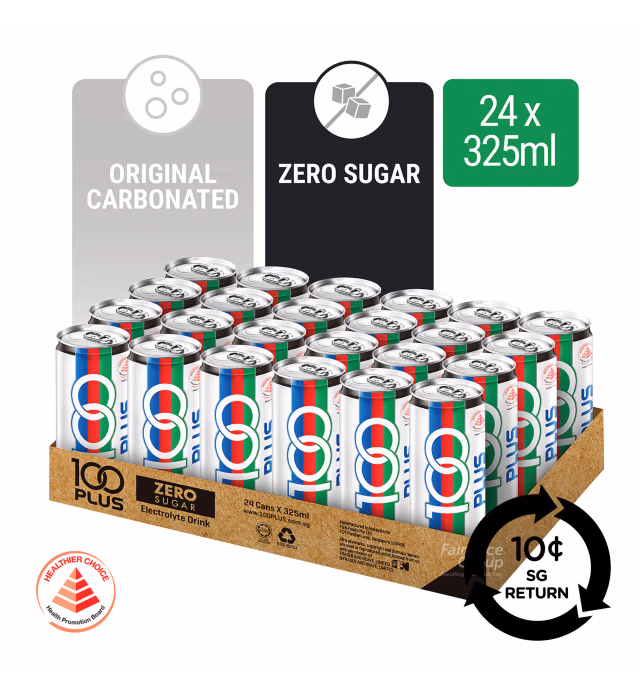 [BCRS] 100 Plus Zero Sugar Can Drink - Original