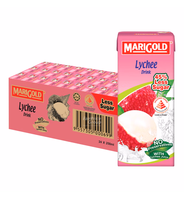Marigold Packet Drink - Lychee (Less Sweet)