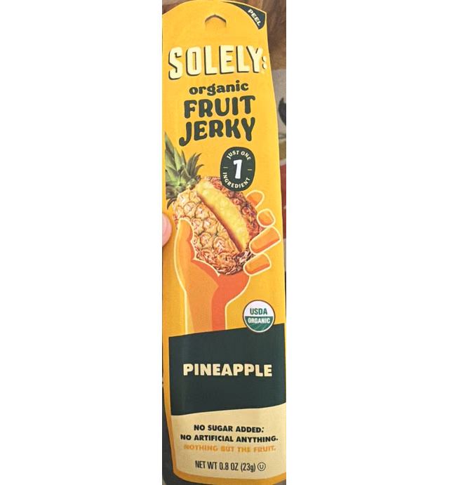 organic FRUIT JERKY PINEAPPLE
