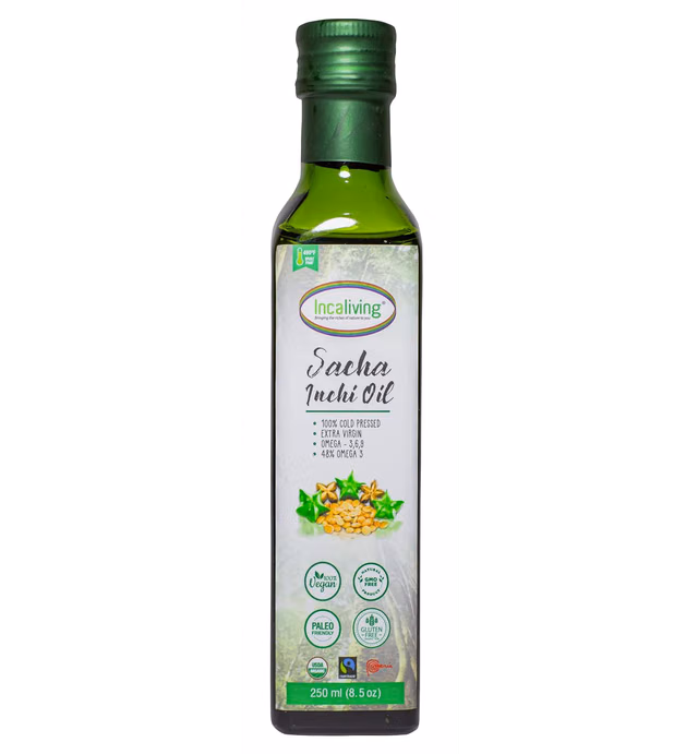 Sacha inchi oil organic from peru by incaliving