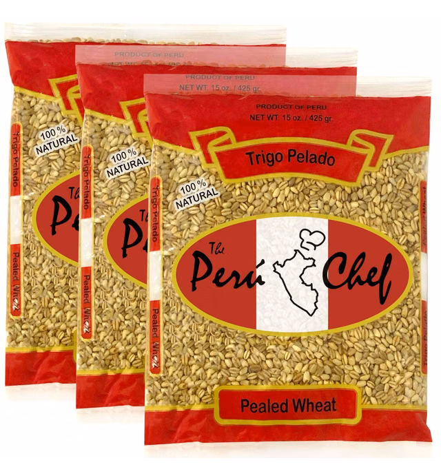 Peruchef Trigo Pelado de Peru | Pealed Wheat 3 Pack
