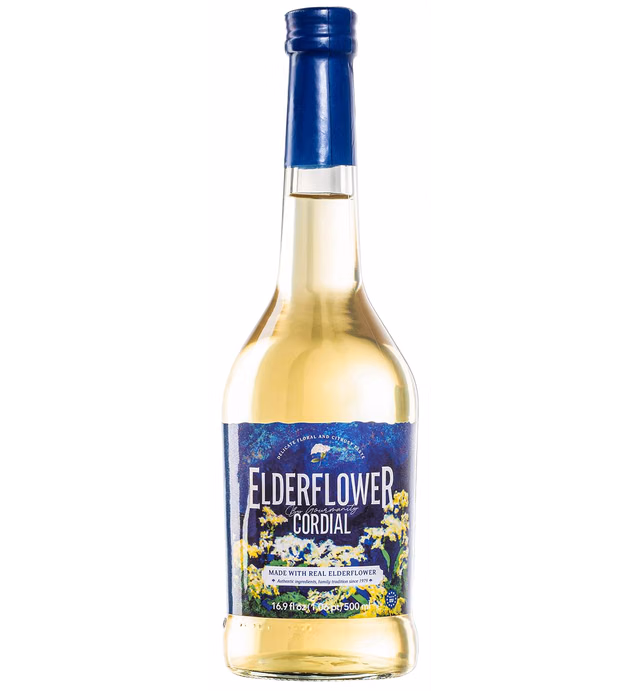 Gourmanity Elderflower Syrup 500ml | Elderflower Cordial | Floral & Fresh Elderberry Flower Syrup [500ml/16.9 fl oz]
