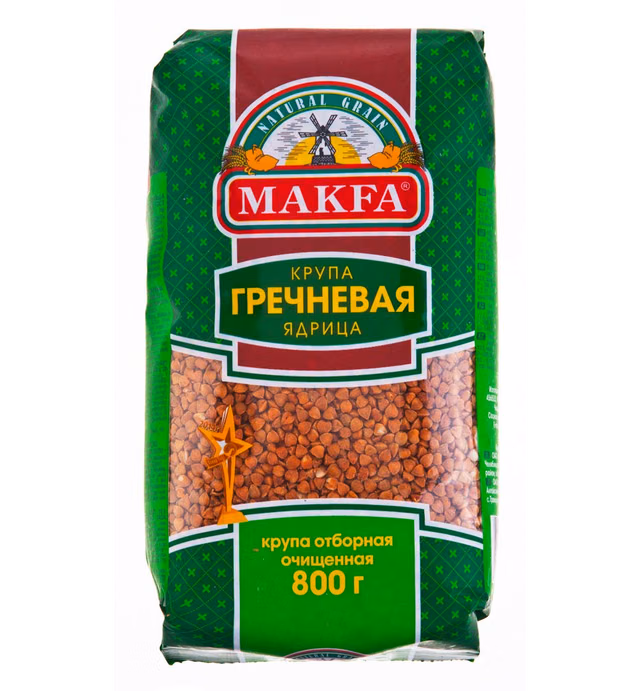 Makfa Buckwheat Organic Groats 28.2 Ounce / 800 Gr - Kasha / Porridge. Made in Russia