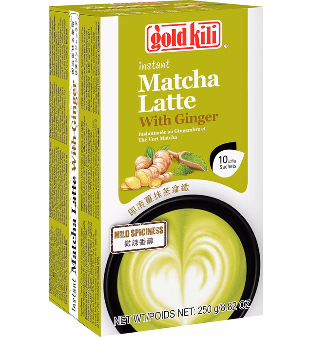 Gold Kili Instant Matcha Ginger Latte, 8.8 Ounce