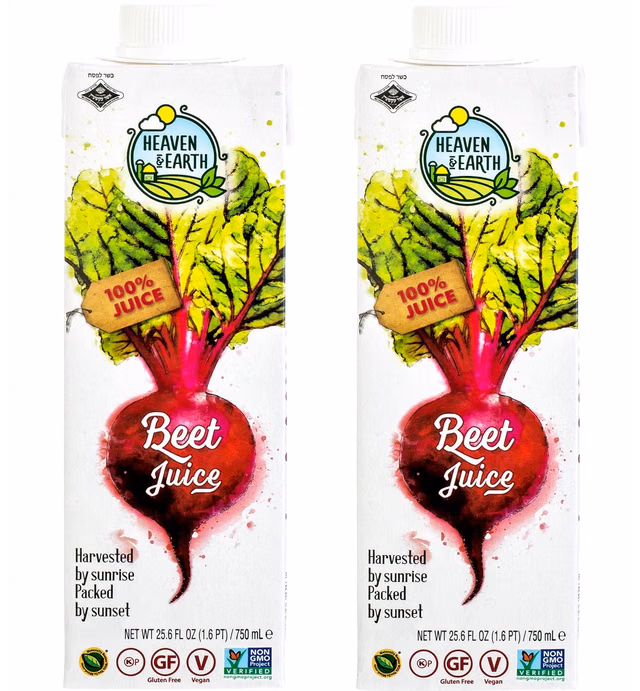 Heaven & Earth, Beet Juice, 25.6oz (2 Pack) 100% Juice!