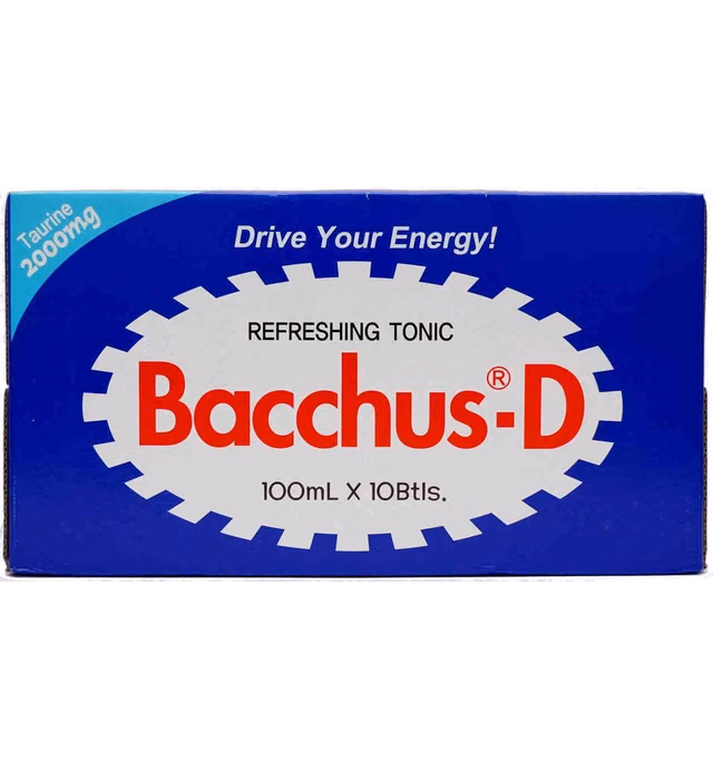 Bacchus-D Energy Drink 3.3 fl oz 10-pack