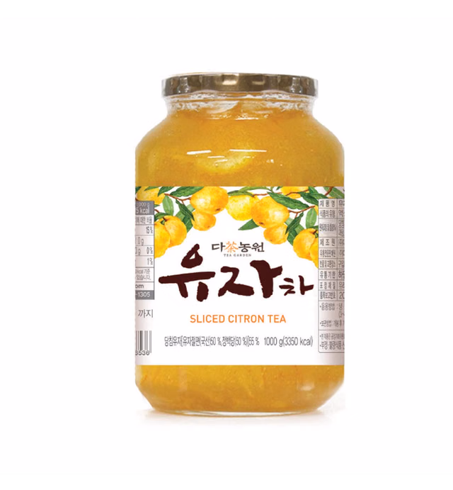 Danongwon Korean Sliced Citron Tea - Yuzu 35OZ, Hot Cold Iced Ade Beverage Drink Salad Sauce Spread Jam Citrus Marmalade 1 Pack