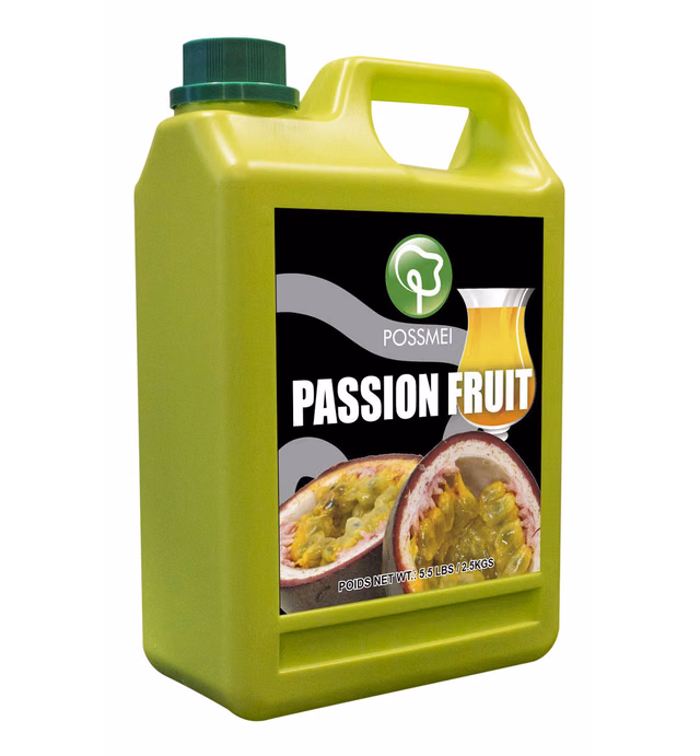 Possmei Flavored Syrup, Passion Fruit, 5.5 Pound