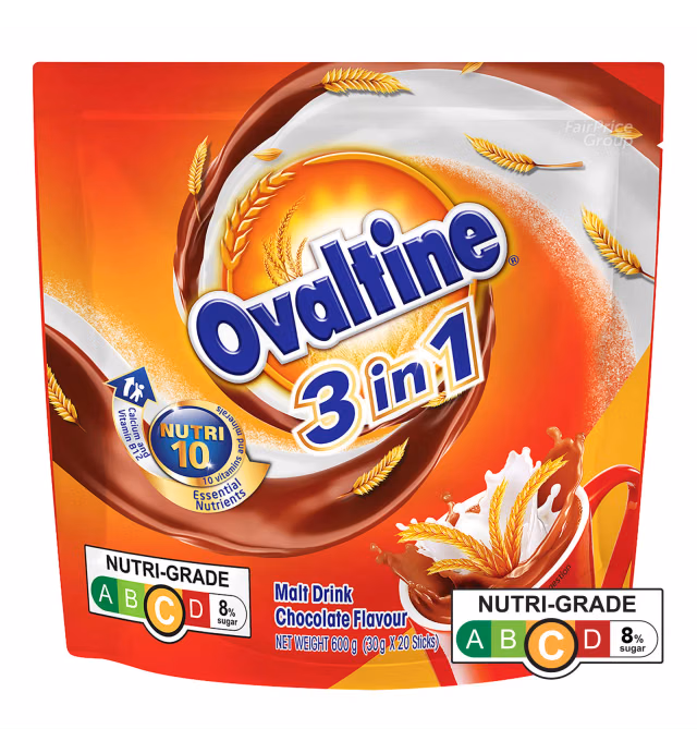 Ovaltine 3 in 1 Instant Malt Drink Sachets - Chocolate