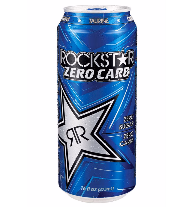 16 Pack - Rockstar Energy Drink Zero Carb - 16 Ounce