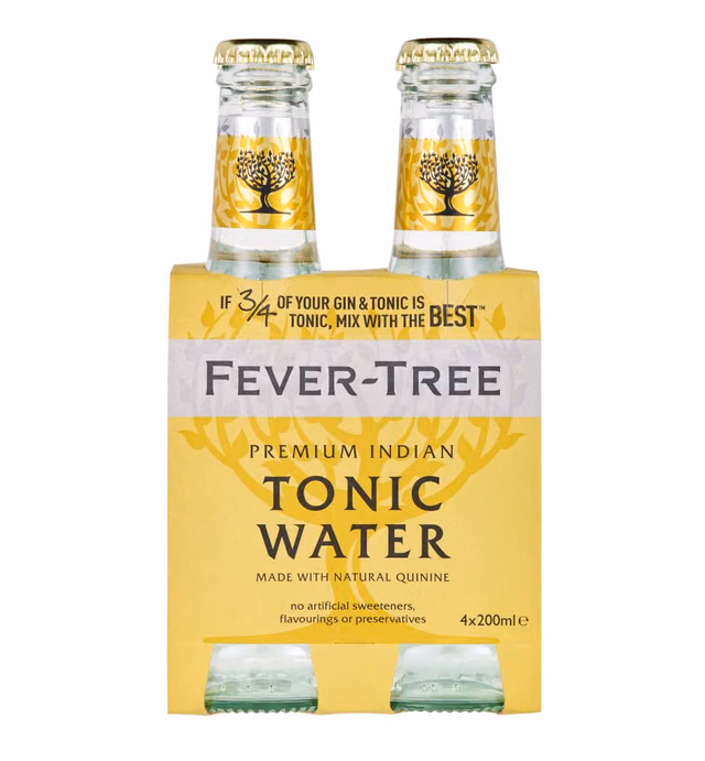 Fever-Tree Premium Indian Tonic Water, 6.8 Fl Oz (pack of 4)