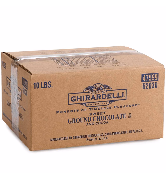 Ghirardelli Sweet Ground & Cocoa Beverage Mix, 10-Pound Package Chocolate 160 Ounce