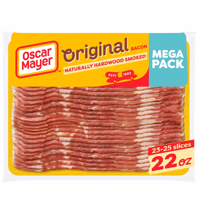Oscar Mayer Mega Pack Hardwood Smoked Bacon - 22oz