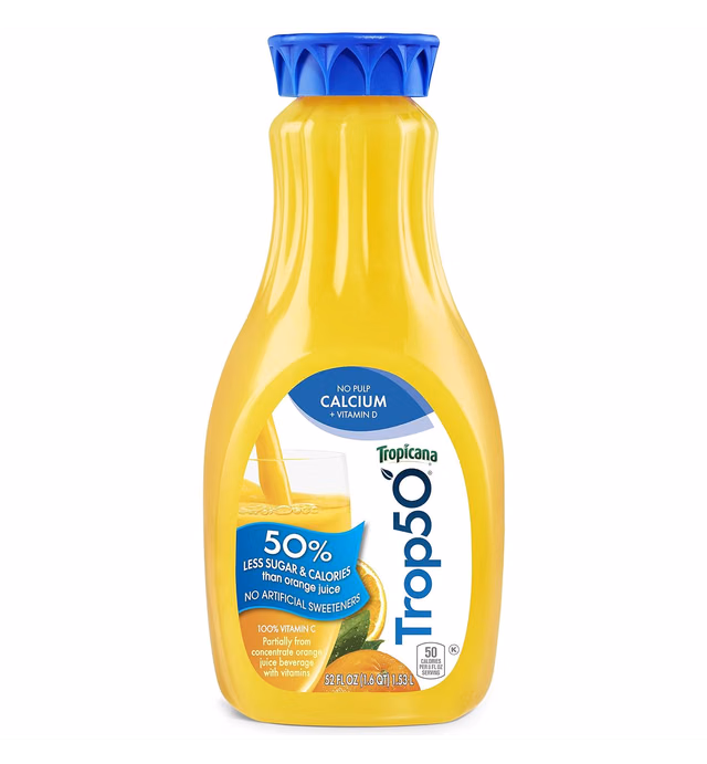 Trop50 Orange Juice No Pulp with Calcium and Vitamin D, 52oz