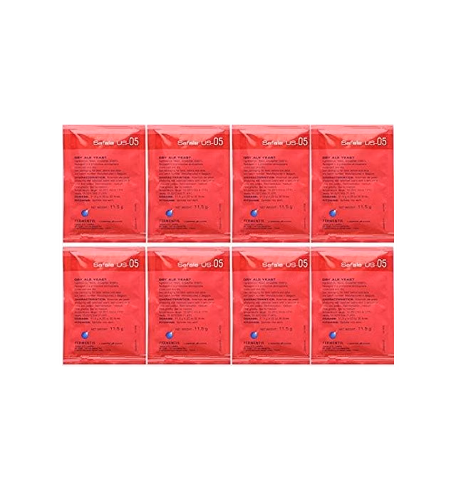 Fermentis Safale US-05 Dry Yeast, 11.5 g (Pack of 8) (Limited Edition)