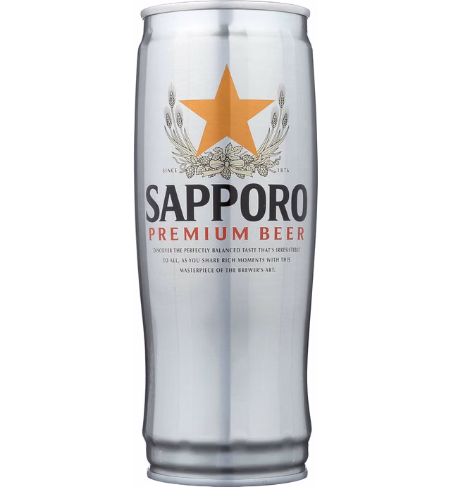 Sapporo Light Grains, Soft Herbal/floral Hops, 4.9 % Abv, 22 Oz