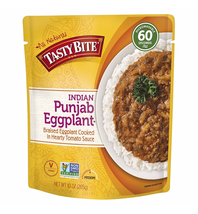 Tasty Bite Punjab Eggplant, Natural, 10 Oz, Pack of 6