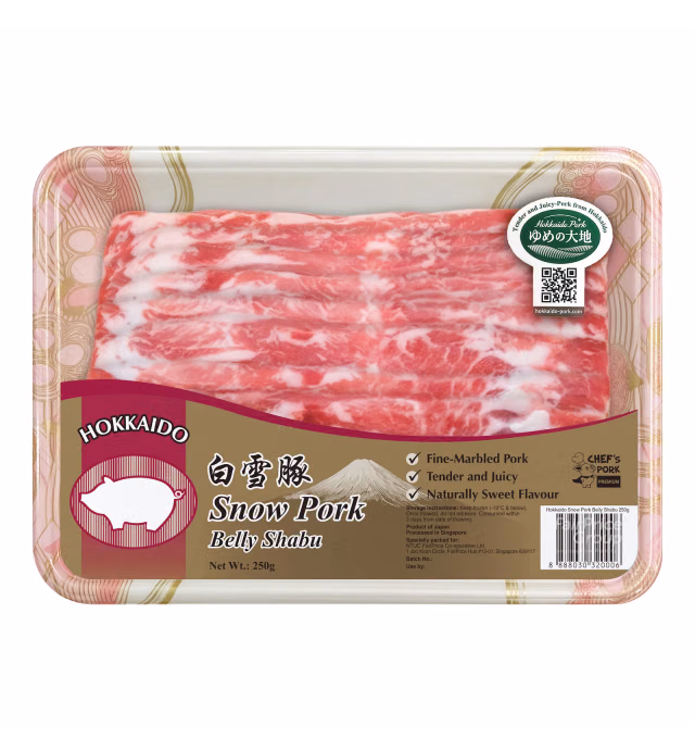 Chef's Pork Frozen Shirobuta Pork - Belly Shabu