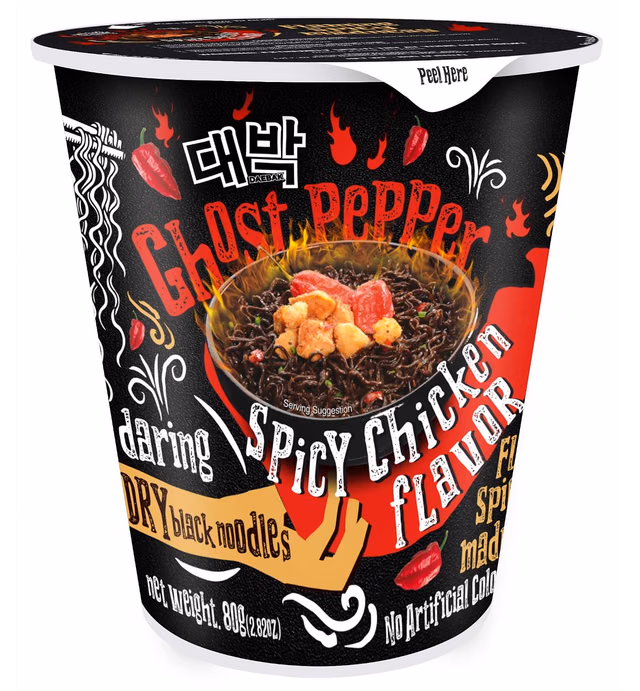 Daebak Noodles Ghost Pepper spicy chicken flavor (pack of 6)