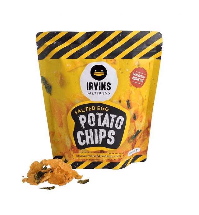 IRVINS Salted Egg Potato Chips 105g