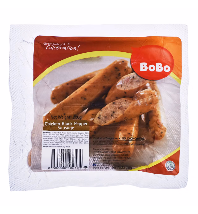 BoBo Chicken Sausage - Black Pepper
