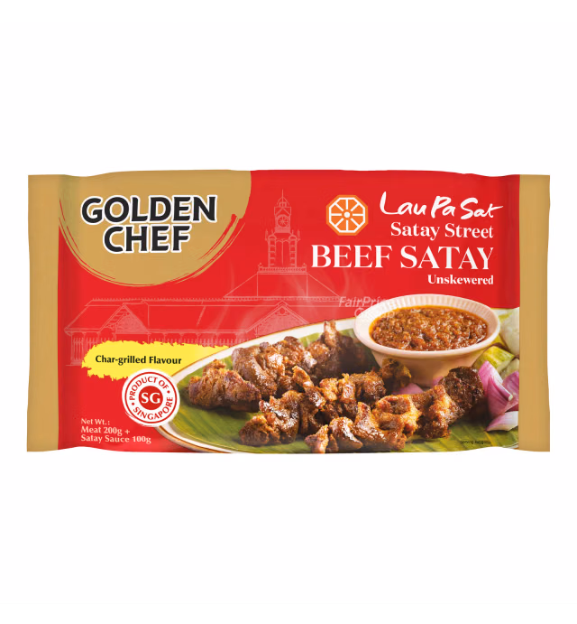 Golden Chef Lau Pa Sat Satay Street - Beef (Unskewered)