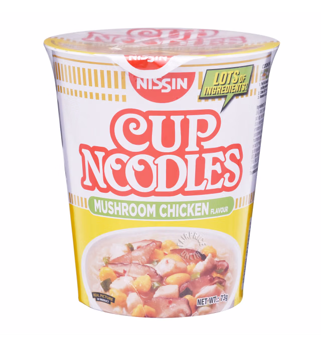 Nissin Instant Cup Noodles - Mushroom Chicken