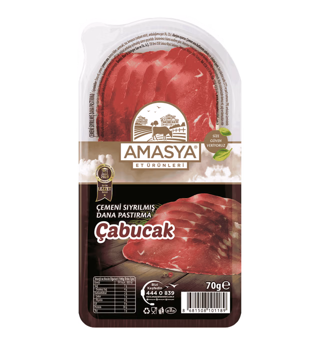 Amasya Et Ürünleri Çemeni Sıyrılmış Dana Pastırma
