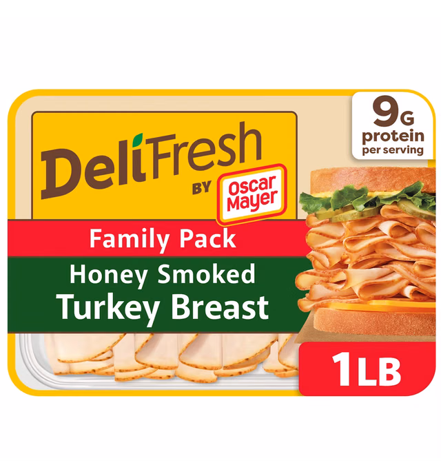 Oscar Mayer Deli Fresh Honey Smoked Turkey Breast Sliced Lunch Meat
