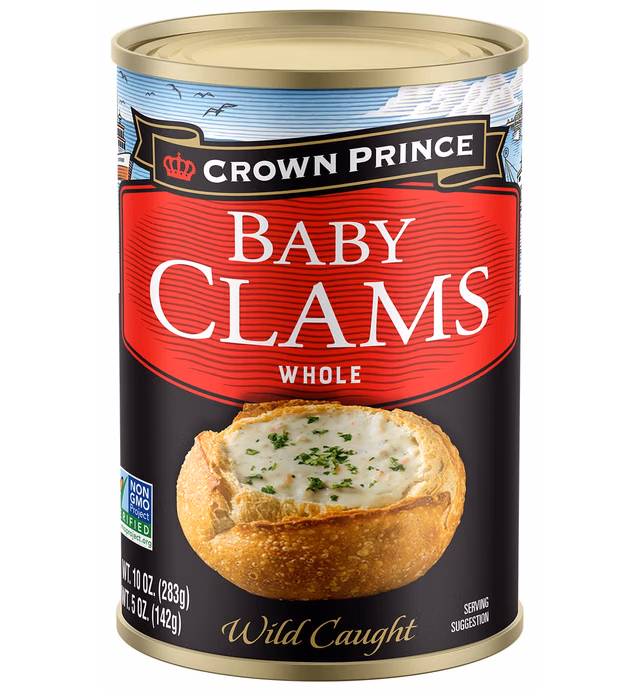 Crown Prince Baby Clams, 10 Ounce (Pack of 12)
