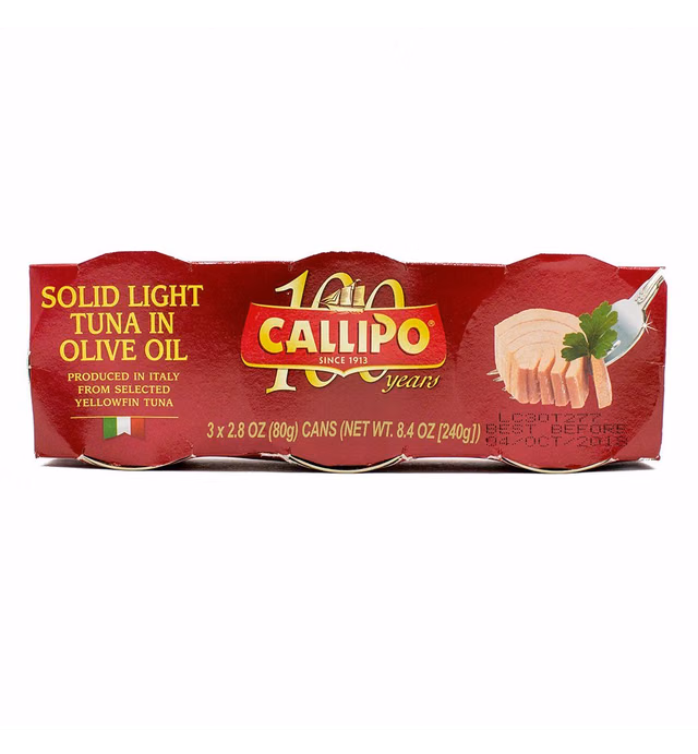 Calipo Tuna (Dolphin Safe) in Olive Oil - 3-2,8oz Cans