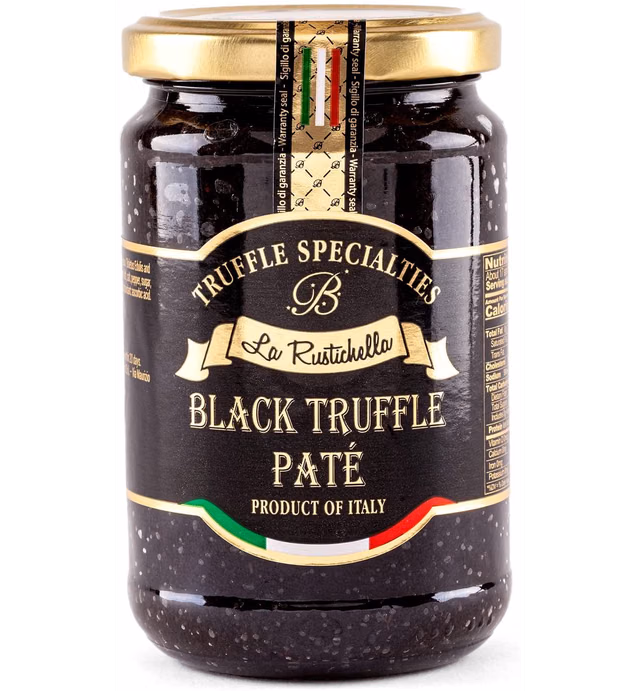 La Rustichella - Black Truffle Pate Medium ( 280 g, 9.87 OZ ) Vegan, Gluten Free , Cholesterol Free