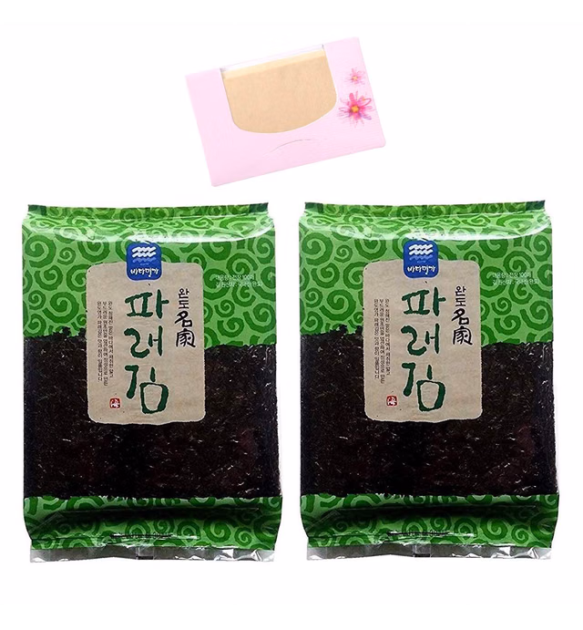 (200 Sheets)Dried Kelp Seaweed Nori Raw Unseasoned Diet Food Snack Sushi with SoltreeBundle Natural Hemp Paper 50pcs