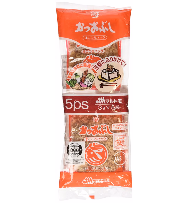 Marutomo Dried Shaved Bonito Flakes, 0.1oz x 5 Count