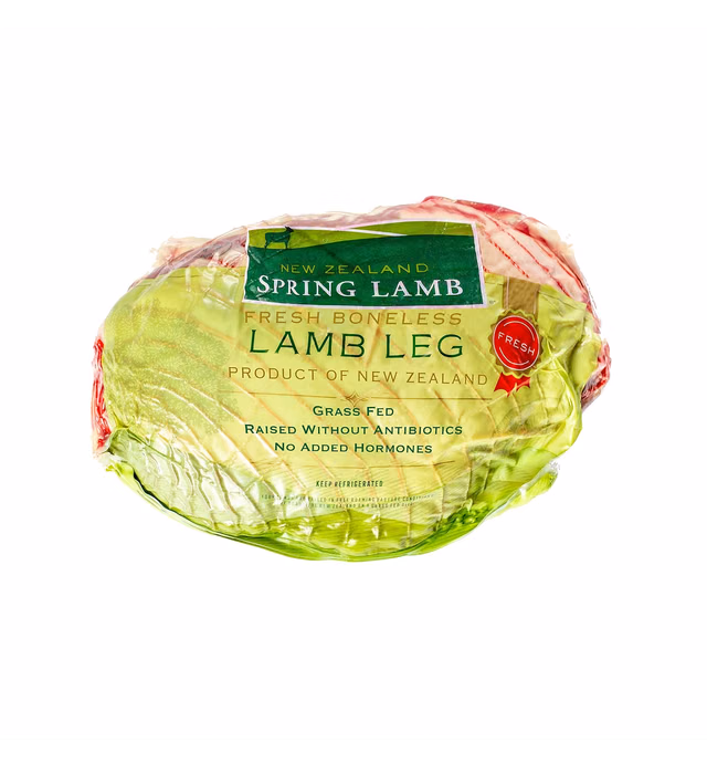The Lamb Co, Fresh New Zealand Half Boneless Netted Lamb Leg, 2 lb