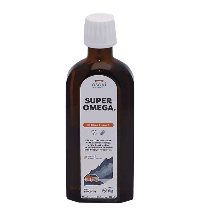 Super Omega 2900 mg Omega 3, natural lemon flavour