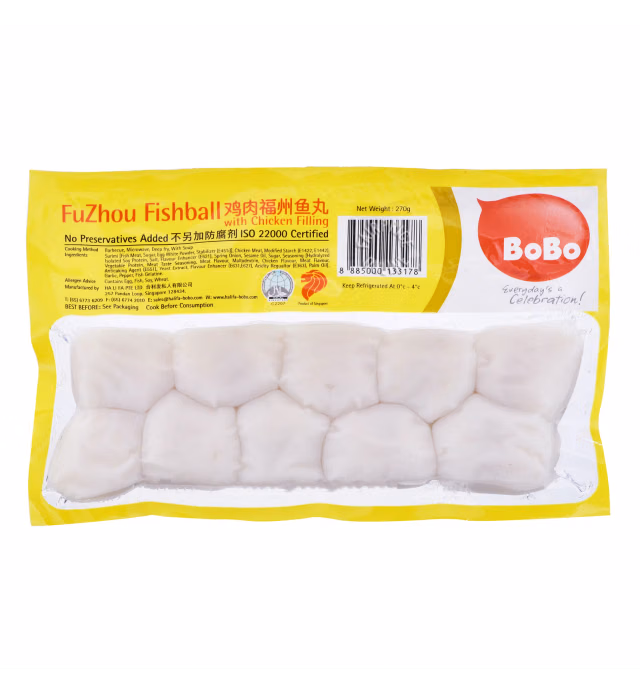 BoBo Fuzhou Fish Ball with Chicken Fillings