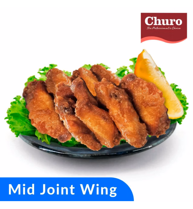 Churo Prawn Paste Chicken Mid Joint Wing Frozen