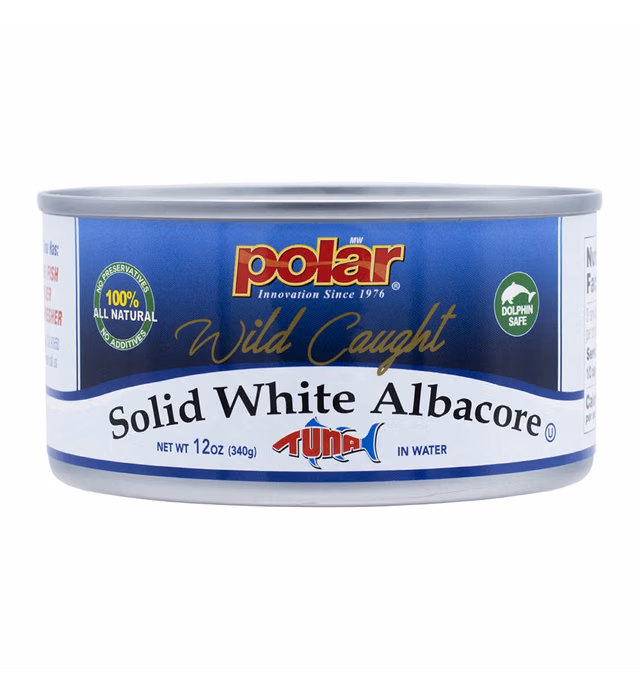 MW Polar Tuna, All Natural Solid White Albacore in Water, 12-Ounce (Pack of 12)