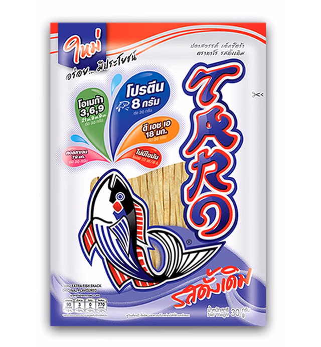 Taro Fish Snack Original Flavour weight 25 g (Pack of 6 pieces)