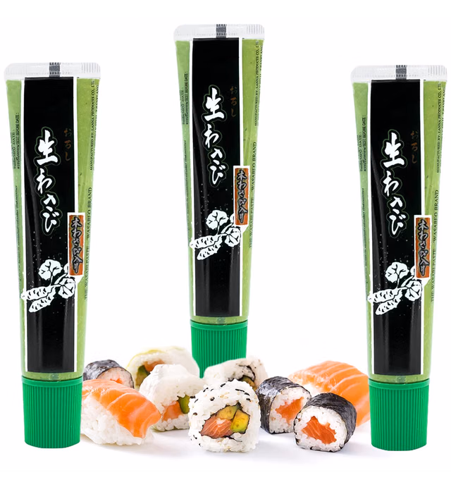 Wasabi-O Wasabi Paste 43g, Real Japanese Wasabi Sauce, Fresh Japanese Wasabi Paste For Dipping with Sushi, Salmon, Sashimi, Seafood - Vegan, Vegetarian, Halal (Pack of 3)