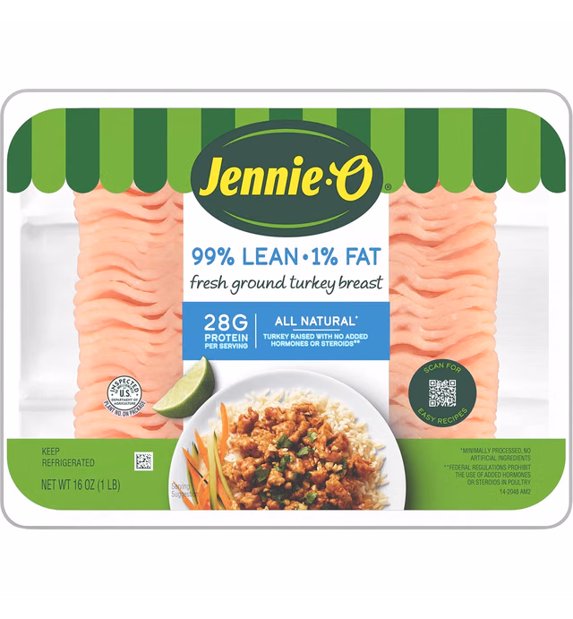 Jennie-O Fresh Extra Lean 99%/1% Ground Turkey Breast, 1 lb