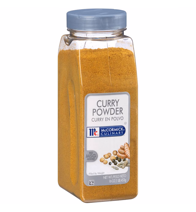 McCormick Culinary Curry Powder, 16 oz - One 16 Ounce Container of Curry Powder Spice Blend of Coriander, Turmeric, Nutmeg, Clove, and Ginger Perfect for Curries and Shrimp Dishes