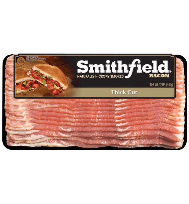 Smithfield, Thick Cut Ready to Cook Naturally Smoked Bacon, 12 oz