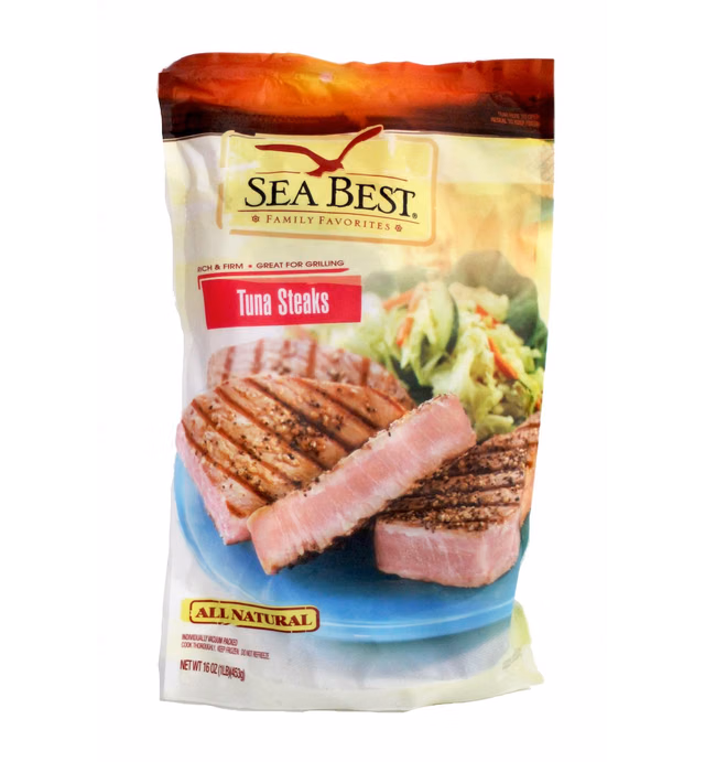 Sea Best All Natural Tuna Steaks, 16 Ounce