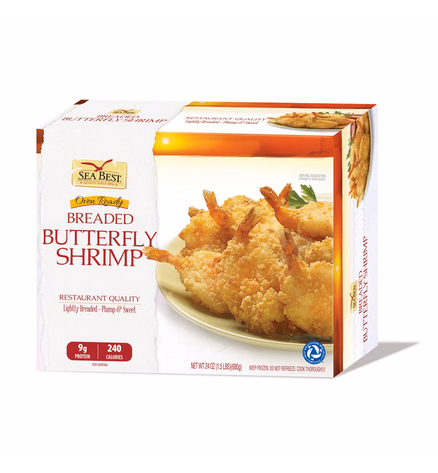 Sea Best, Breaded Butterfly Shrimp, 24 Ounce