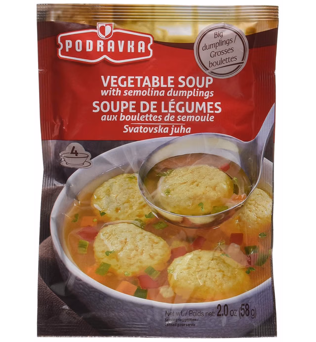 Podravka Semolina and Vegetable Dumpling Soup, 2 Ounce (Pack of 10)