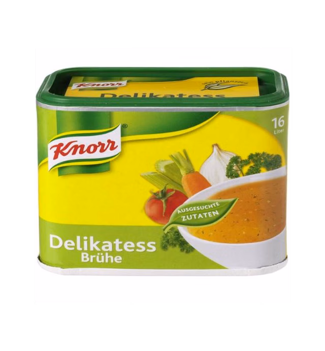 Knorr Instant Clear Broth (Delikatess Bruehe) -Pack of 2 X Containers
