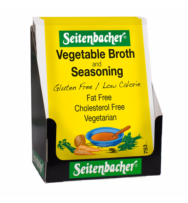 Seitenbacher Vegetable Broth Mix - Packets, 0.80-Ounce Packages (Pack of 12)
