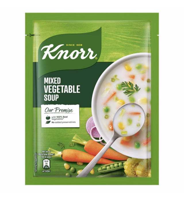 Knorr Classic Mixed Vegetable Soup Mix 45g, Serves 4 (5-pack)